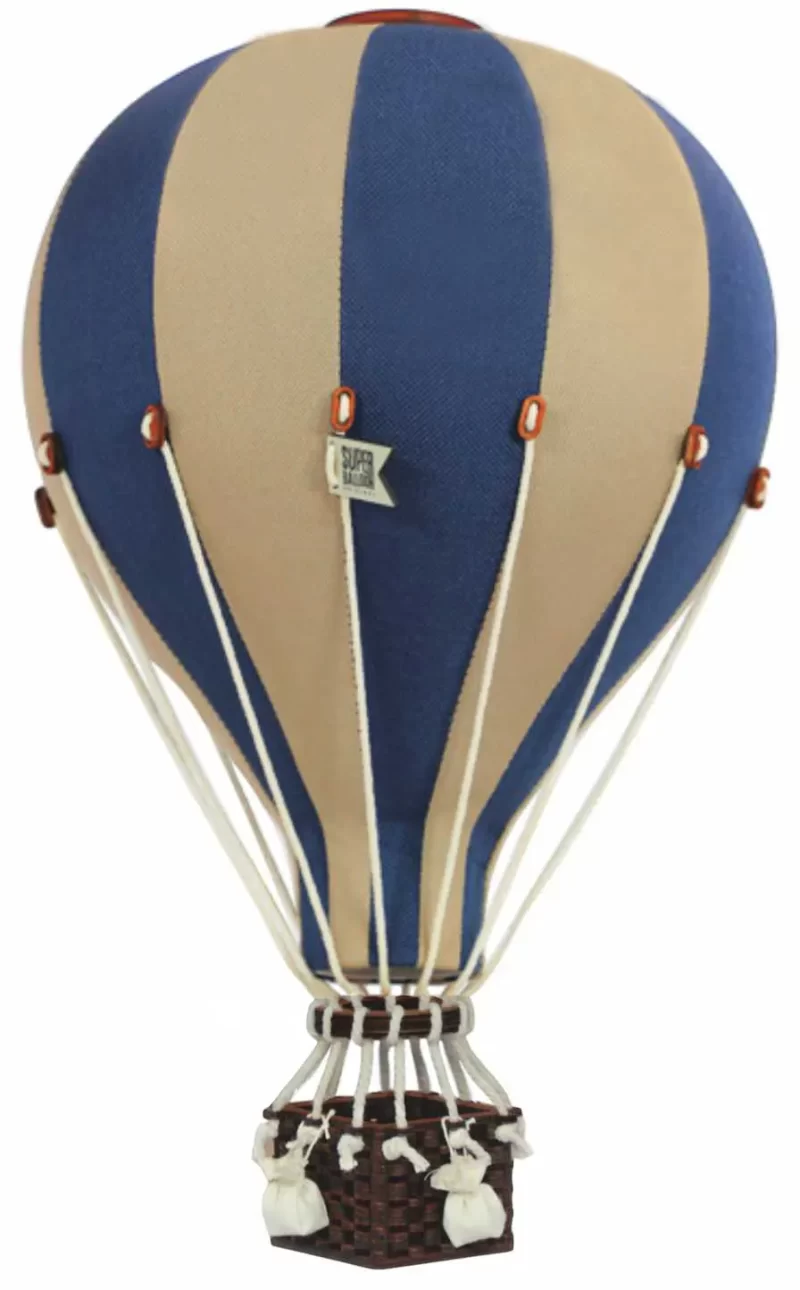 Super Balloon Navy Light Brown Large