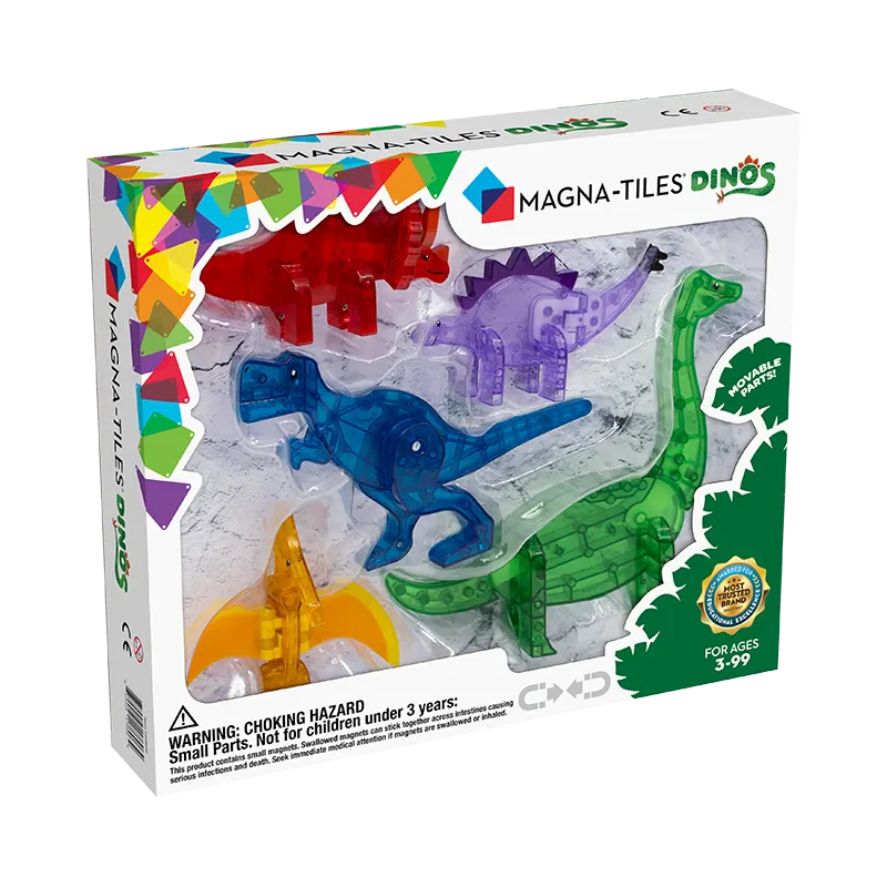 Magnatiles Dino 5pc Carton Angle Front F