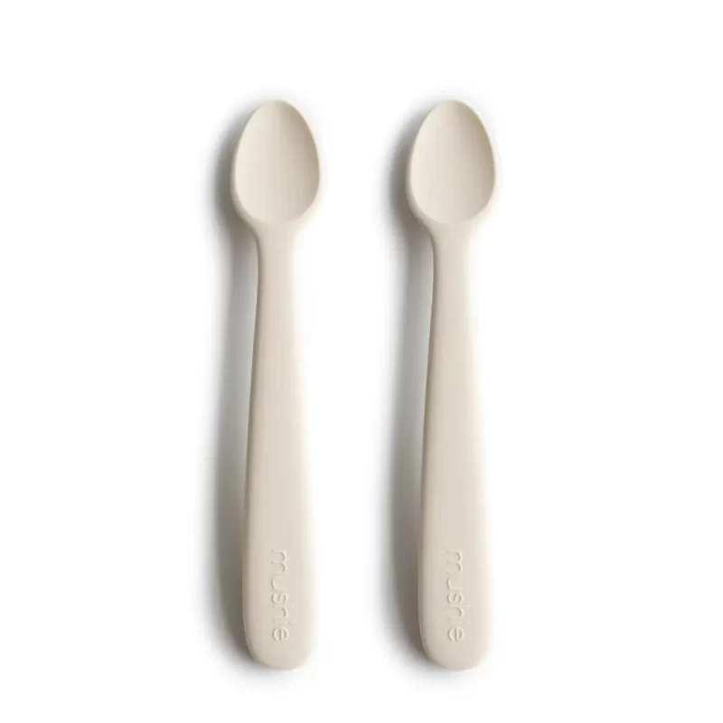 Mushie Silicone Spoon Ivory