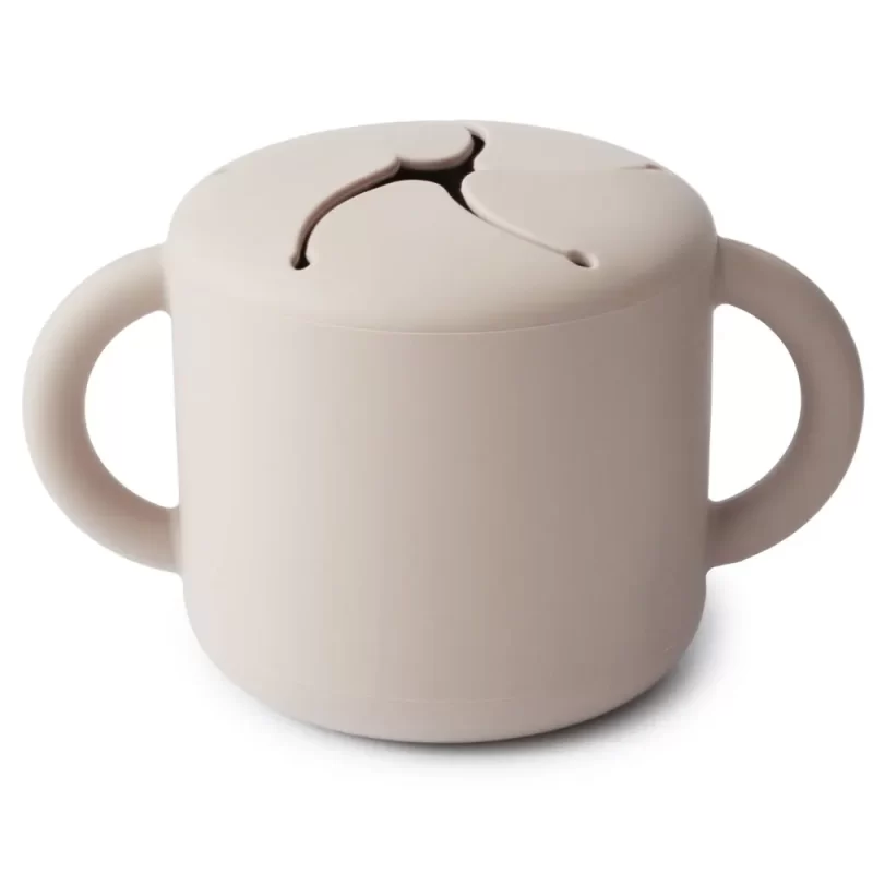 Mushie Silicone Snack Cup Ivory