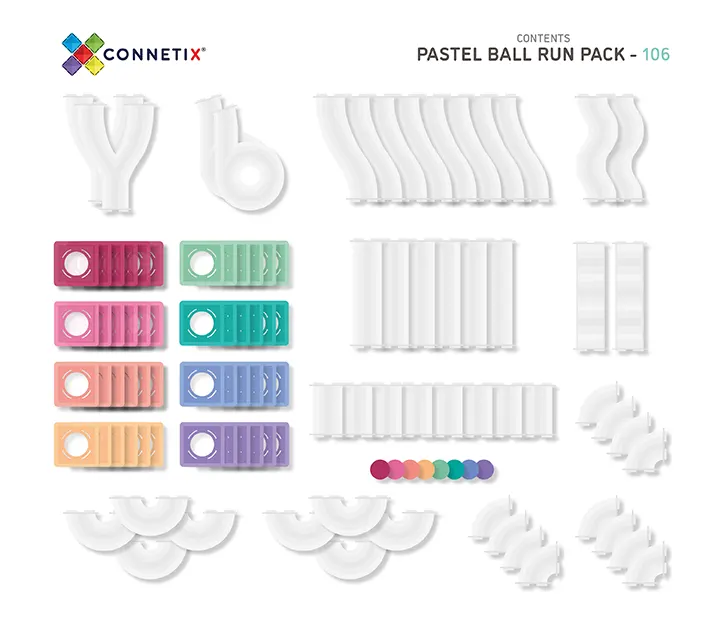 Connetix Ballrun Pastel 106pc 02
