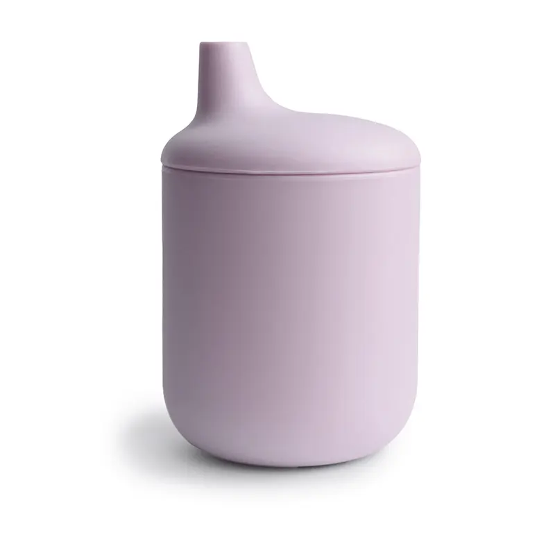 Mushie Silicone Sippy Cup Lilac 01