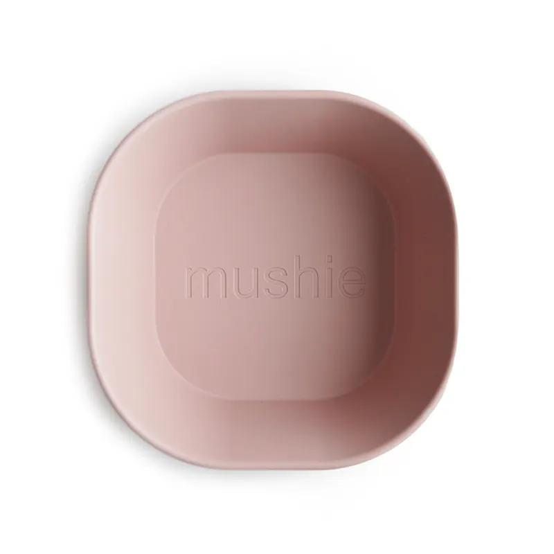 Mushie Square Bowl Blush 01