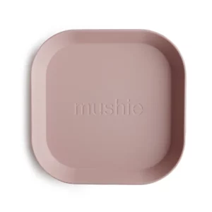 Mushie Square Plate Blush 01