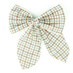 Gco2033 Grech & Co Fable Bow Large Plaid Pattern 1