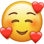 Smile Emoji With Hearts